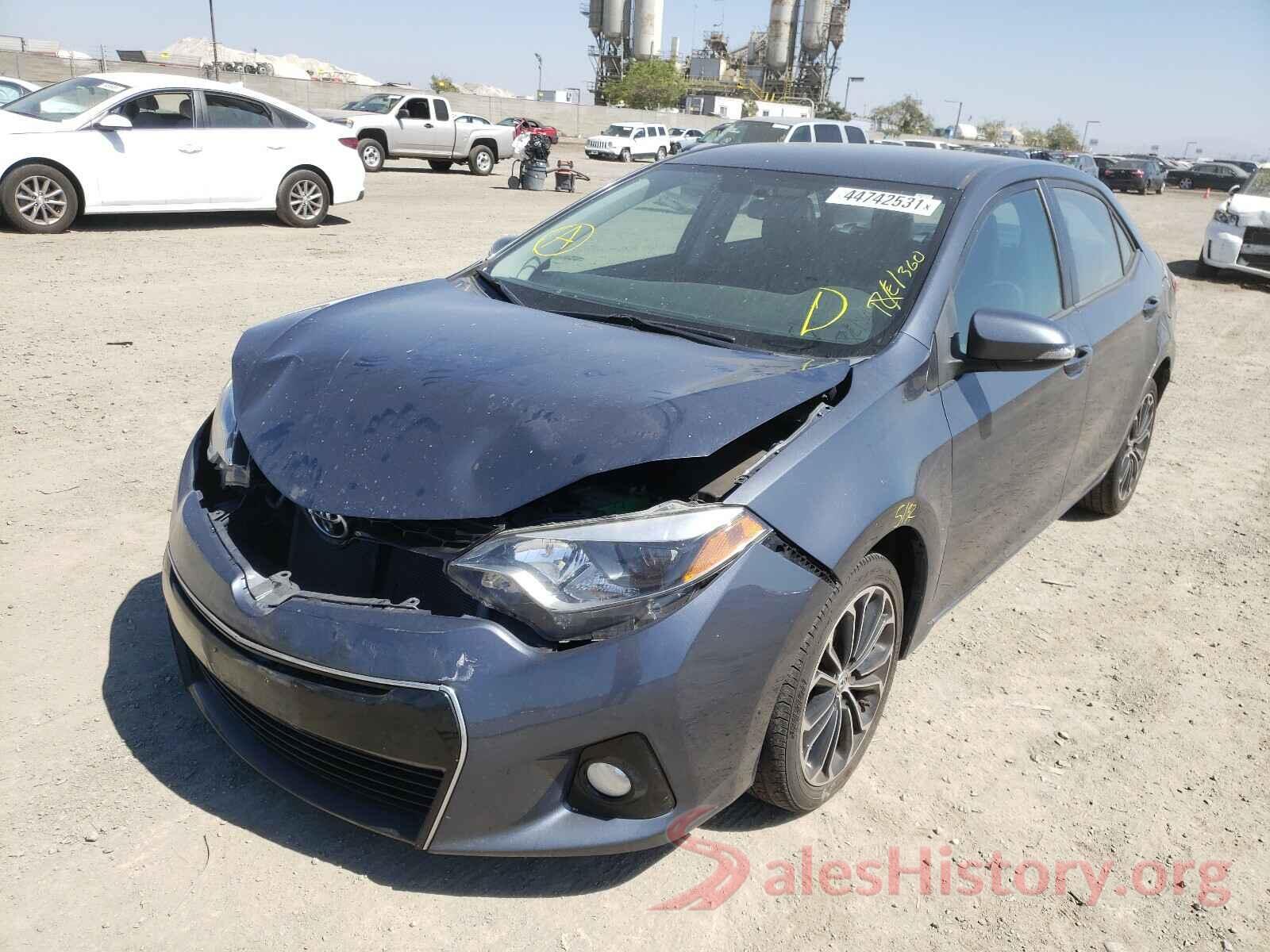 5YFBURHEXGP442141 2016 TOYOTA COROLLA