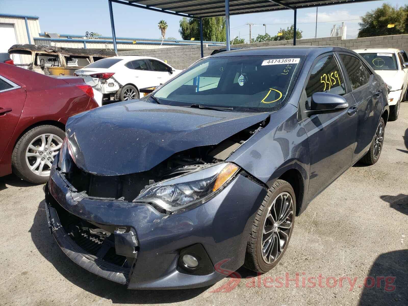 5YFBURHE4GP533938 2016 TOYOTA COROLLA