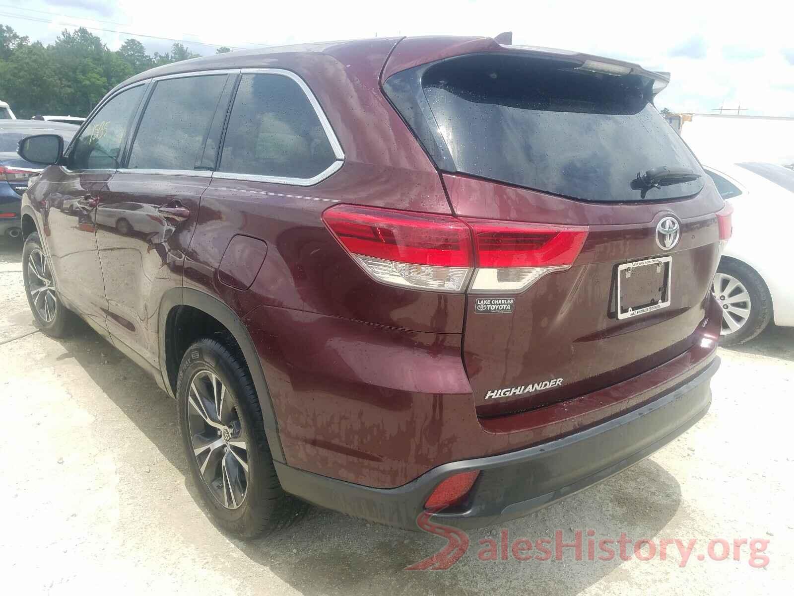 5TDZZRFH4KS366316 2019 TOYOTA HIGHLANDER