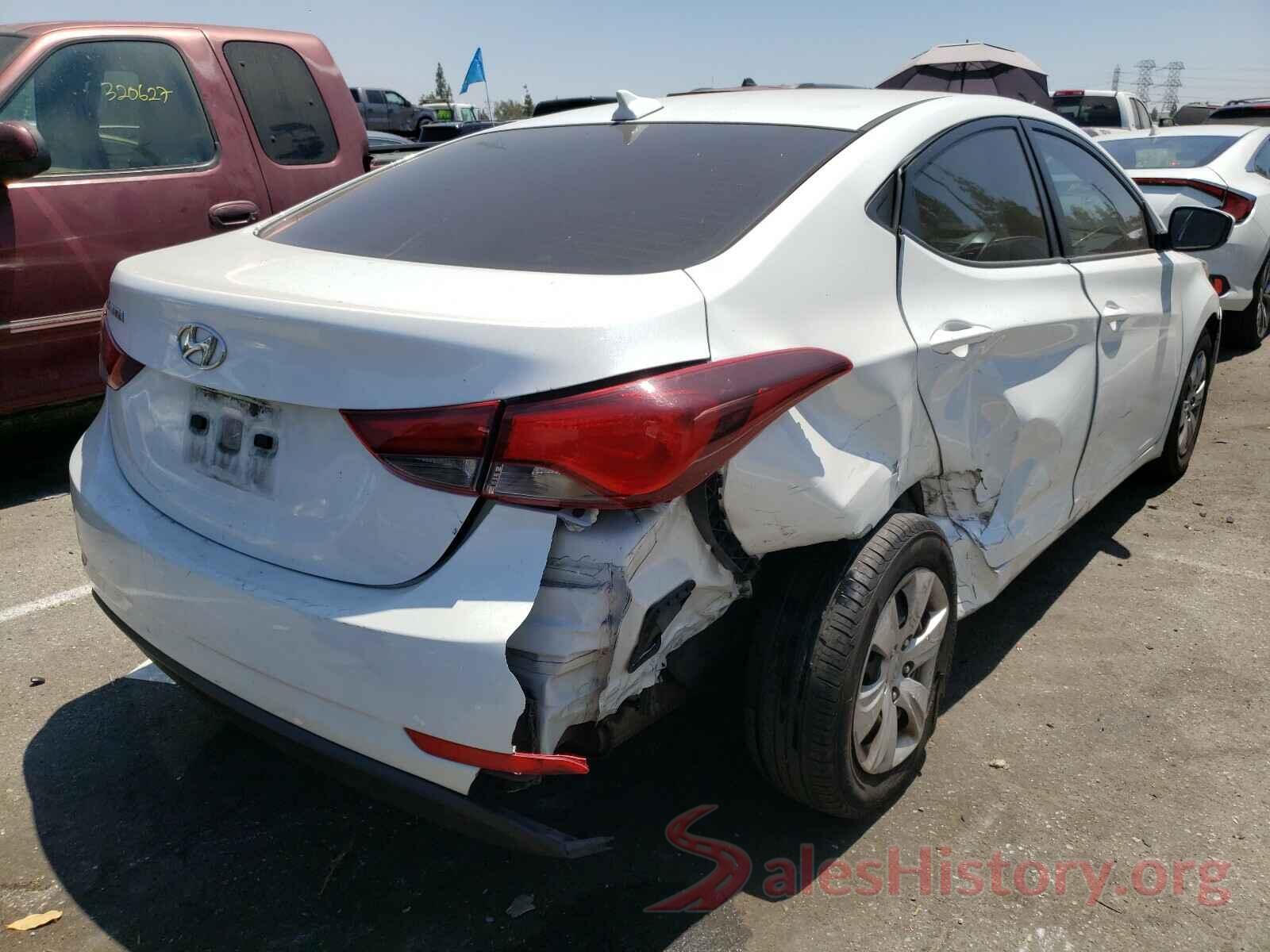 5NPDH4AE3GH709904 2016 HYUNDAI ELANTRA