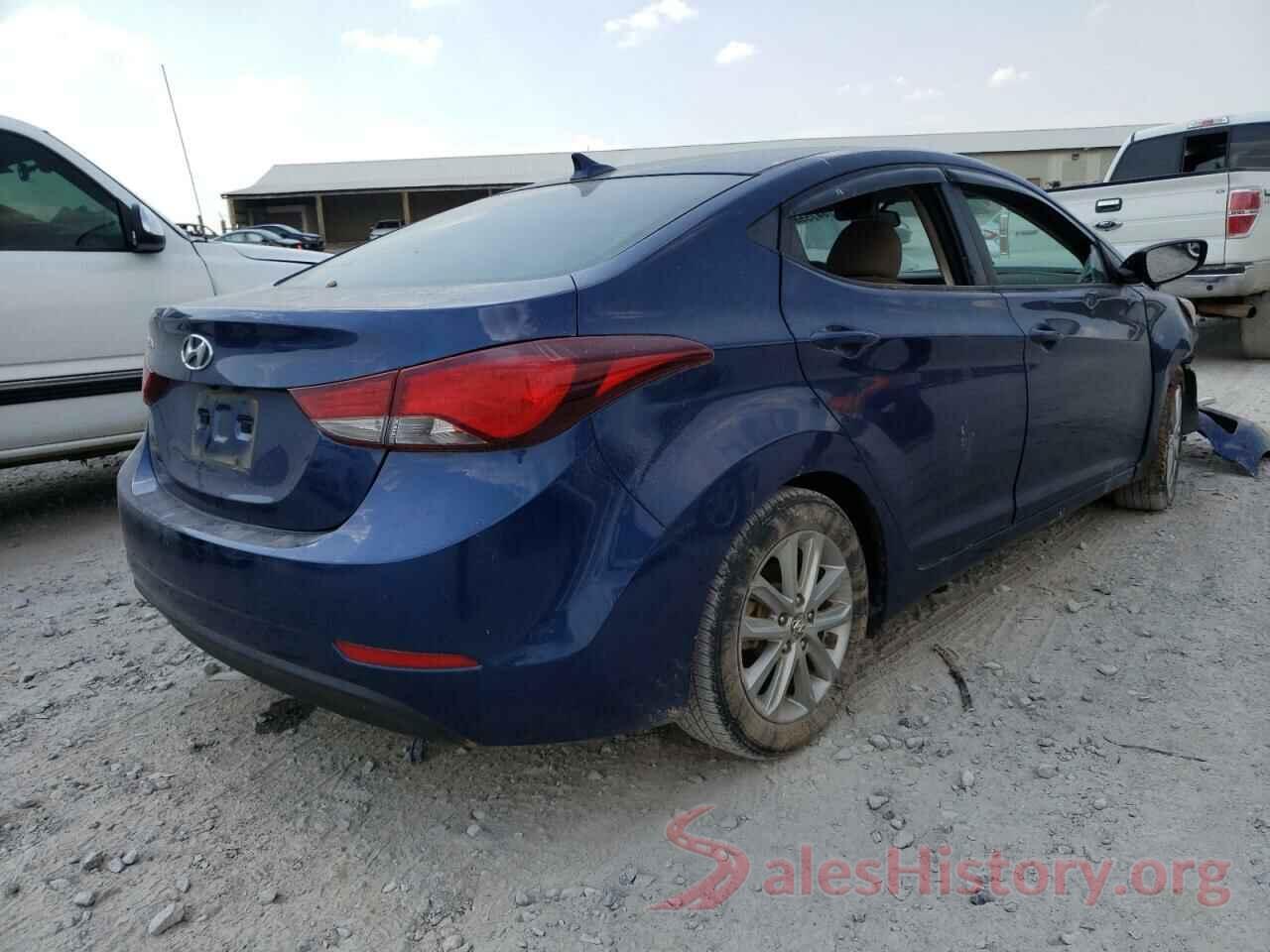 5NPDH4AE9GH657100 2016 HYUNDAI ELANTRA