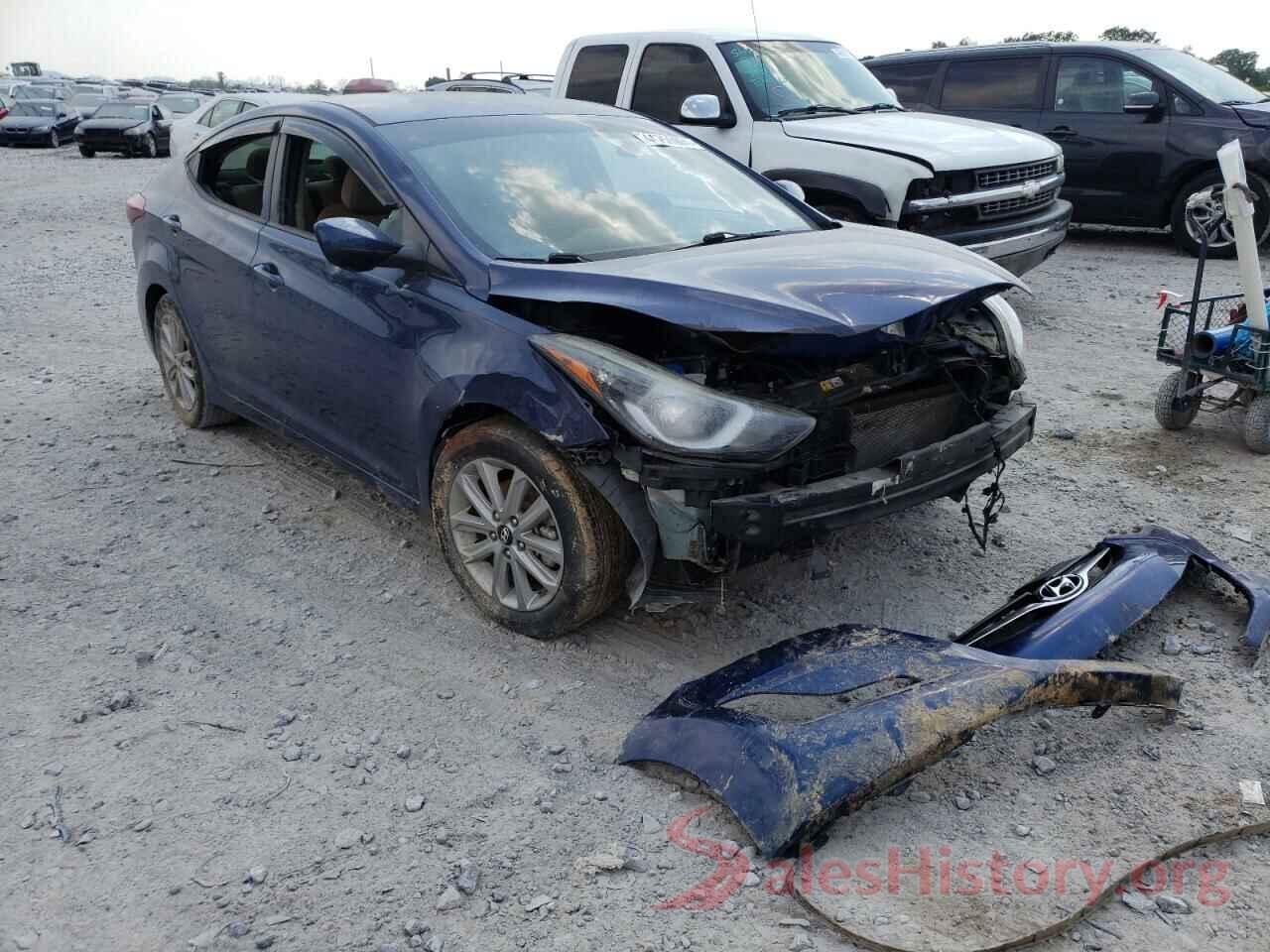 5NPDH4AE9GH657100 2016 HYUNDAI ELANTRA