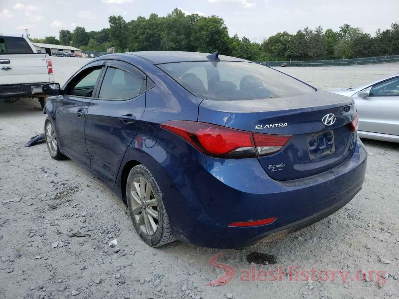 5NPDH4AE9GH657100 2016 HYUNDAI ELANTRA