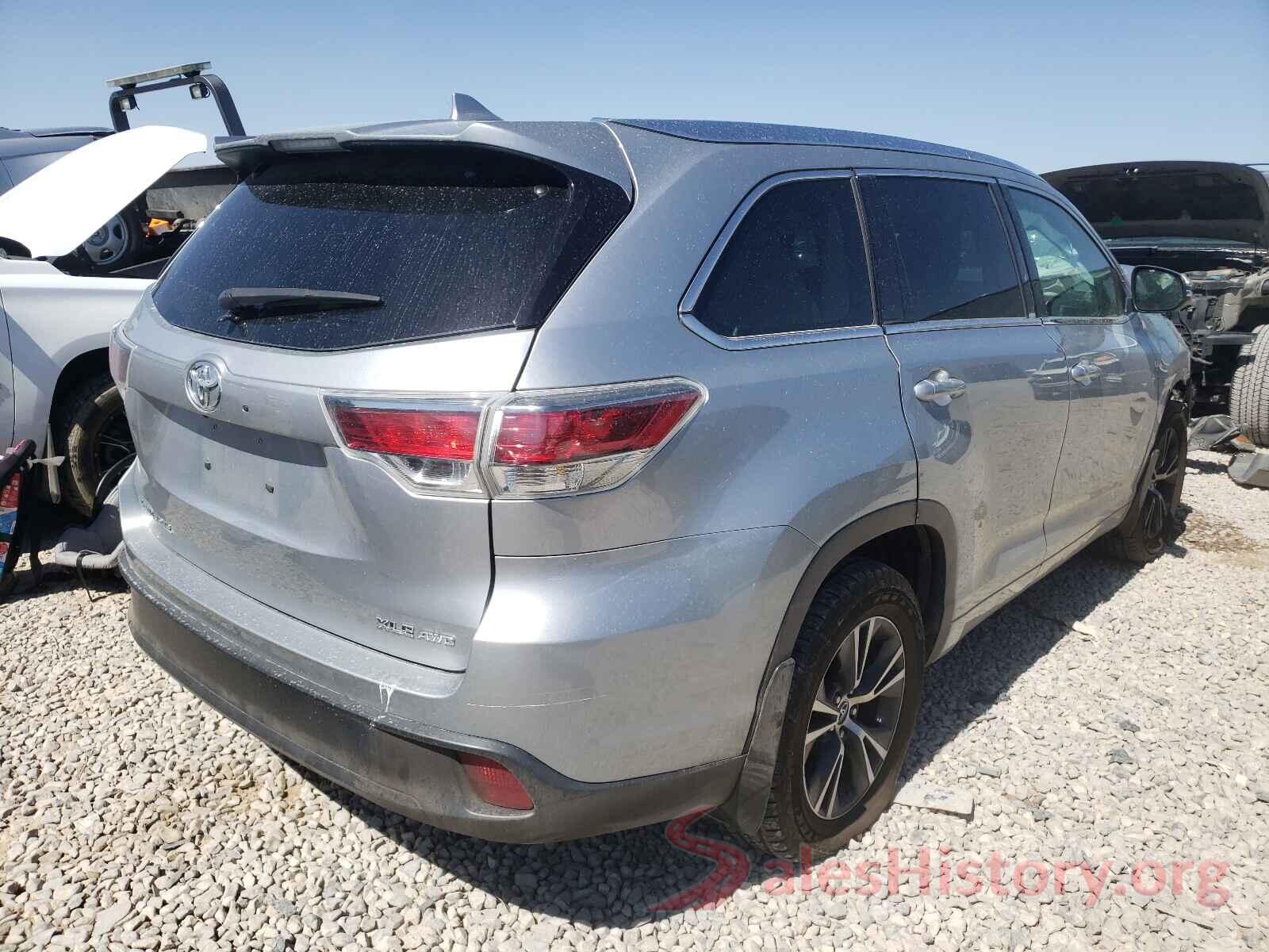 5TDJKRFH4GS231717 2016 TOYOTA HIGHLANDER