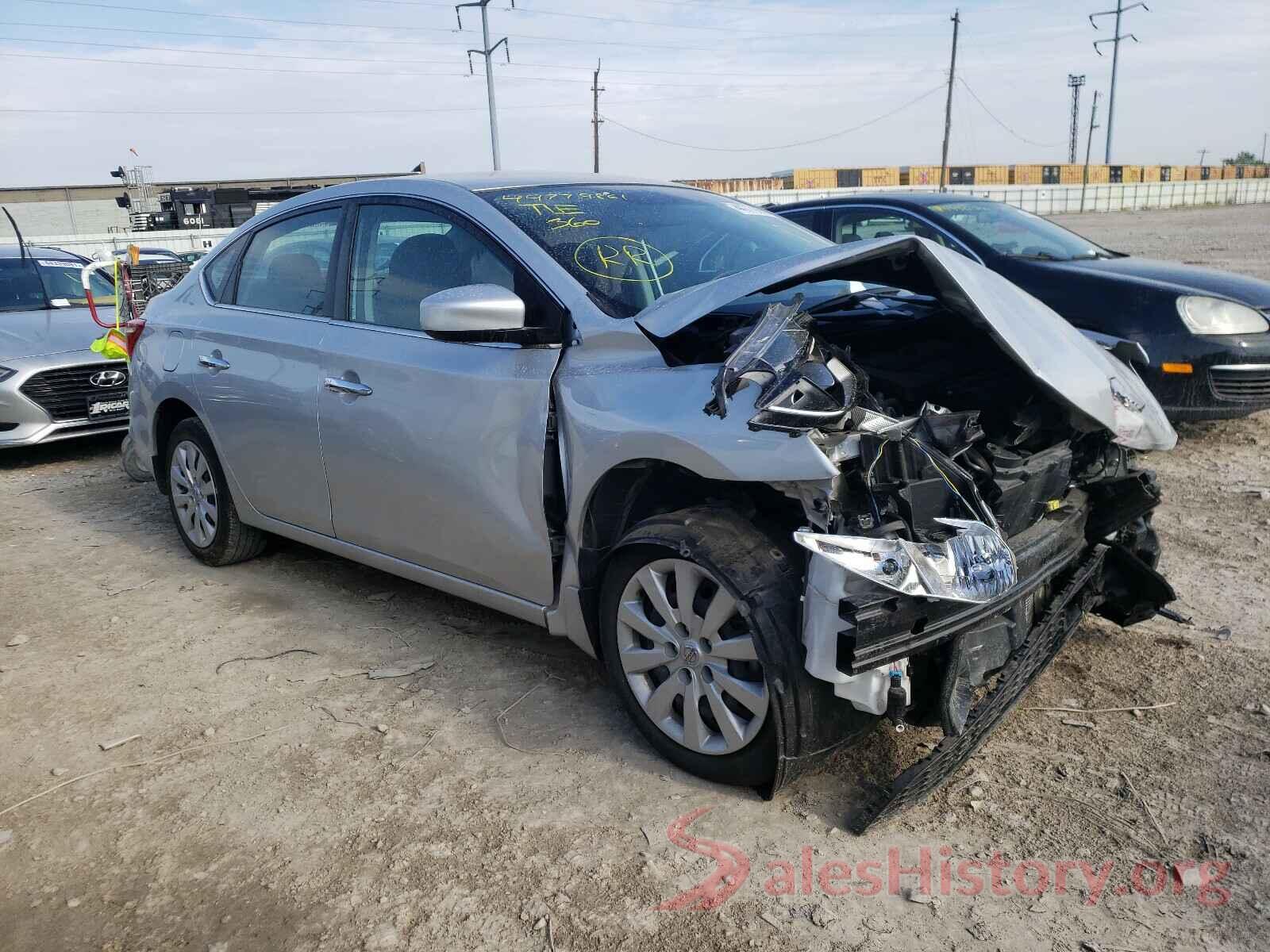 3N1AB7APXKY223323 2019 NISSAN SENTRA