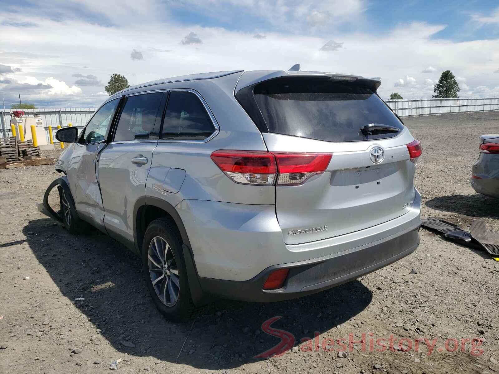 5TDJZRFH9KS625007 2019 TOYOTA HIGHLANDER