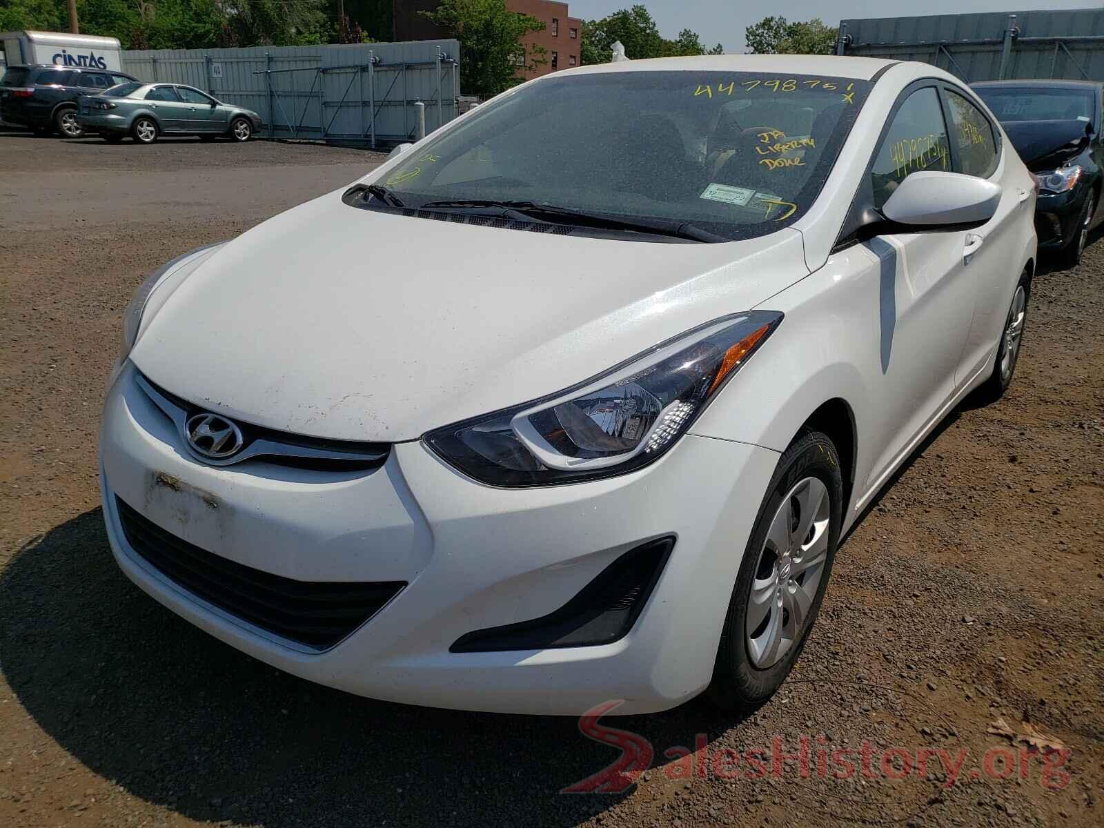 5NPDH4AEXGH745072 2016 HYUNDAI ELANTRA