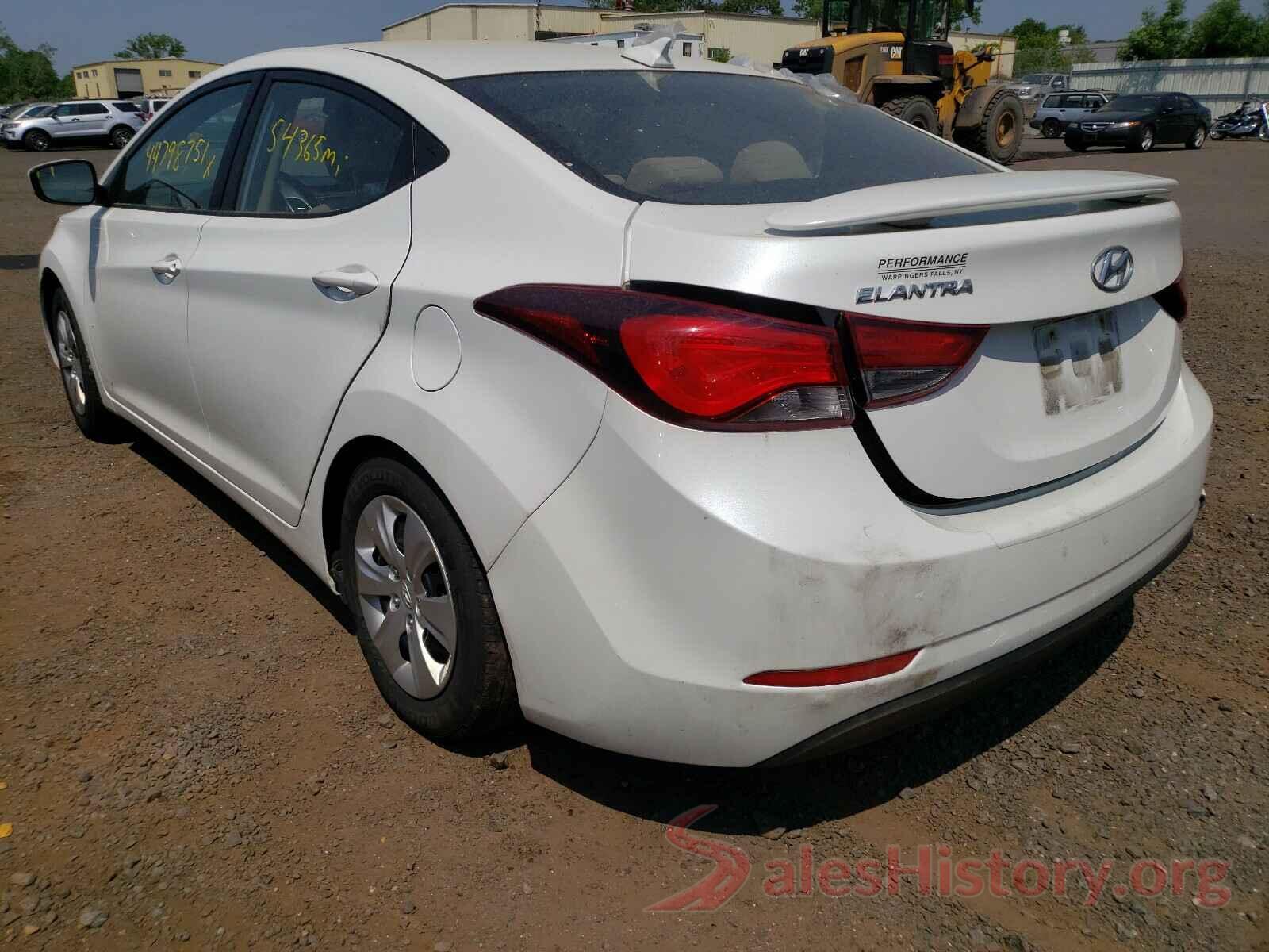 5NPDH4AEXGH745072 2016 HYUNDAI ELANTRA