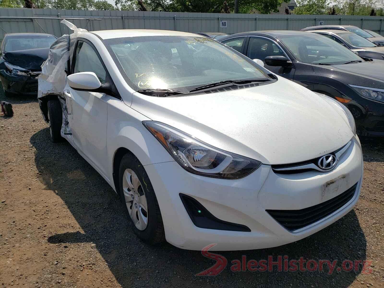 5NPDH4AEXGH745072 2016 HYUNDAI ELANTRA