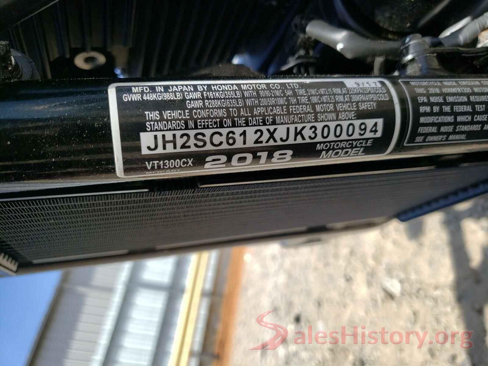 JH2SC612XJK300094 2018 HONDA VT CYCLE