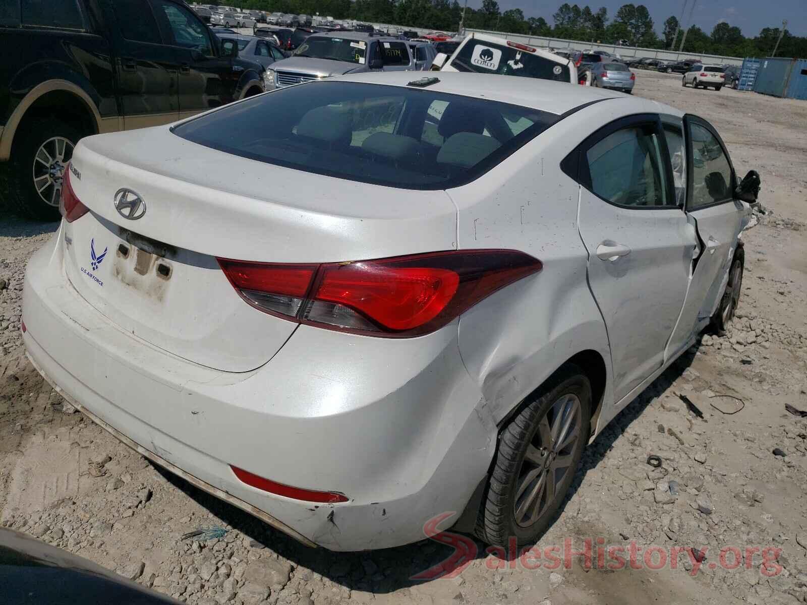 5NPDH4AEXGH656036 2016 HYUNDAI ELANTRA