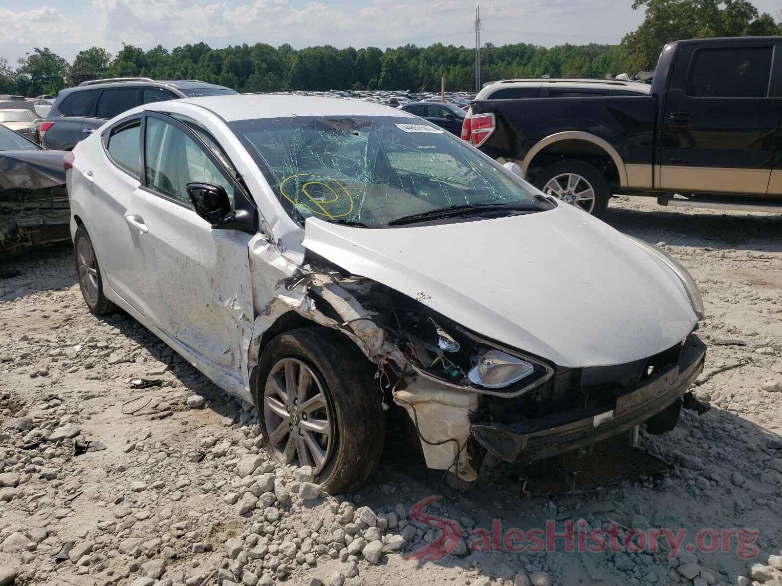 5NPDH4AEXGH656036 2016 HYUNDAI ELANTRA