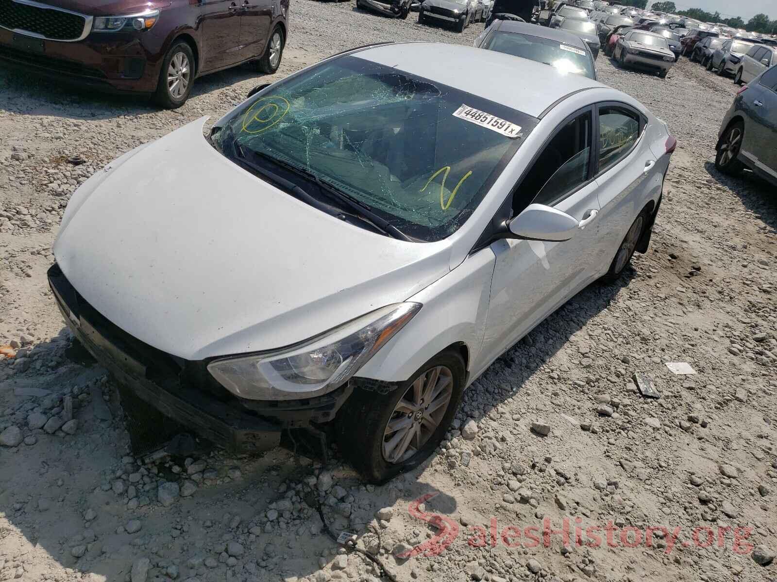 5NPDH4AEXGH656036 2016 HYUNDAI ELANTRA