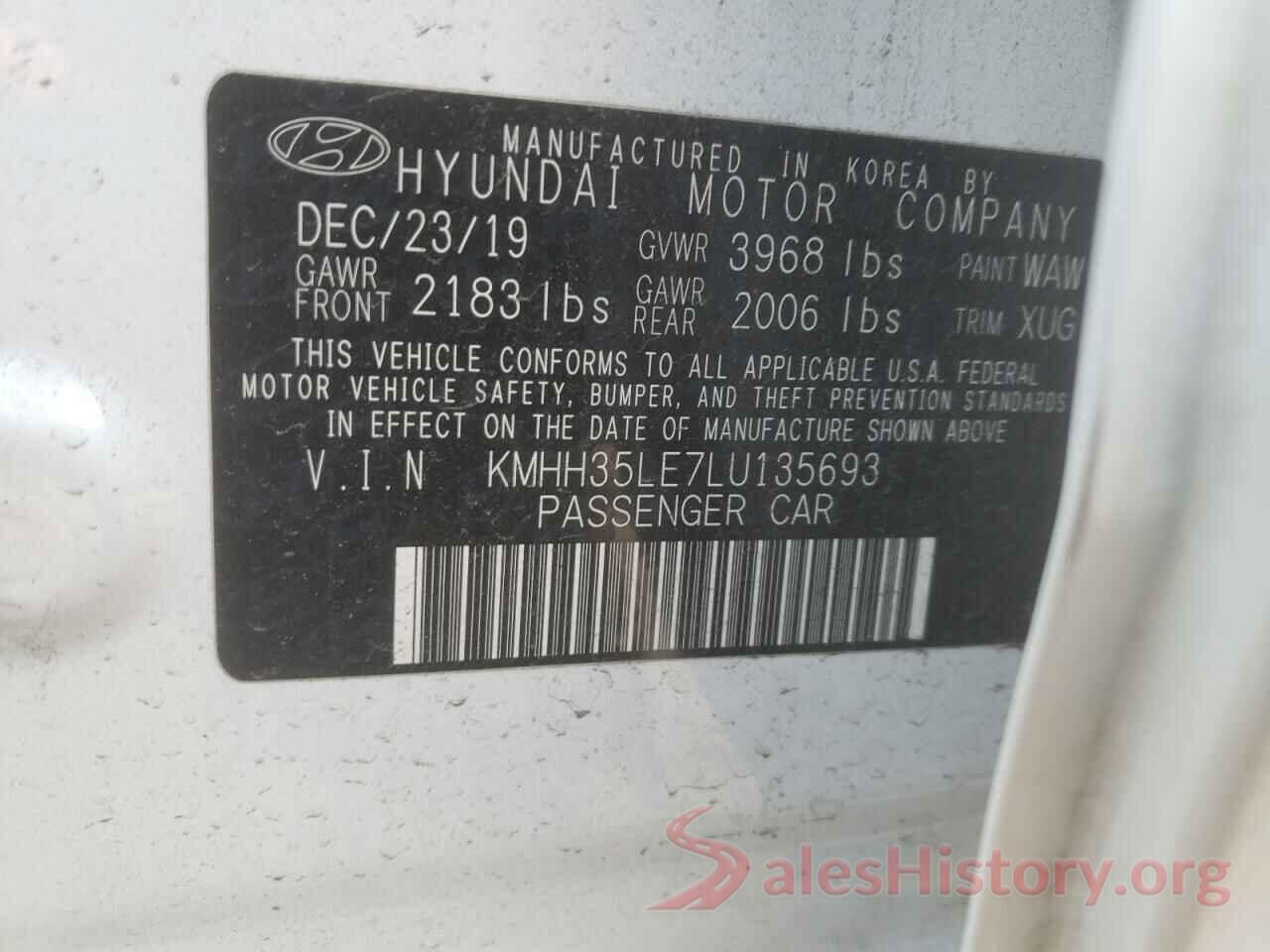 KMHH35LE7LU135693 2020 HYUNDAI ELANTRA