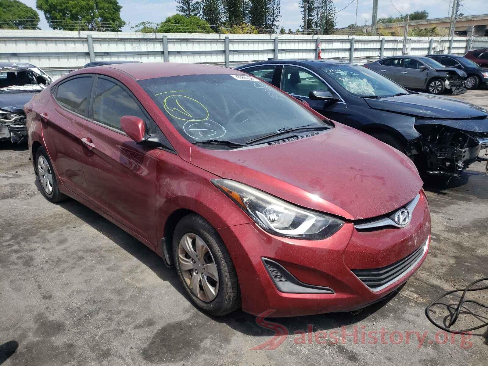 5NPDH4AE7GH669018 2016 HYUNDAI ELANTRA