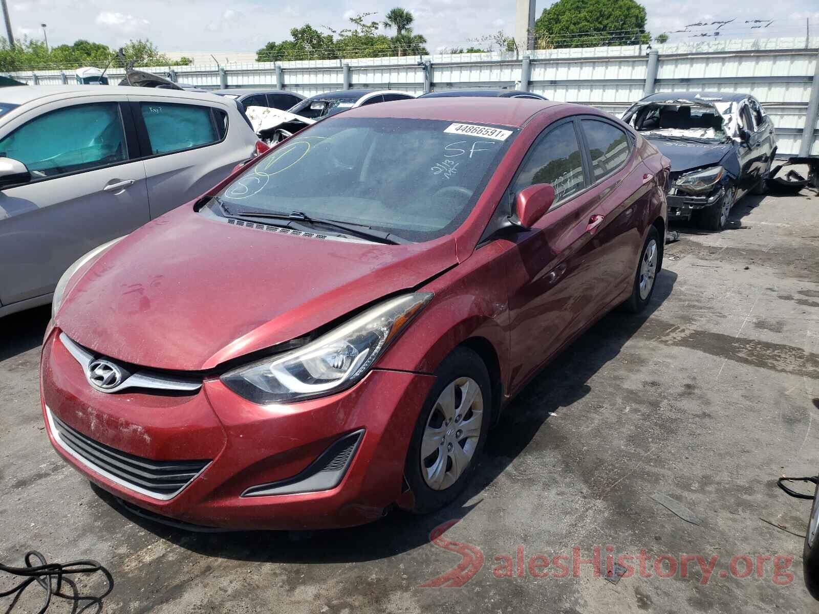 5NPDH4AE7GH669018 2016 HYUNDAI ELANTRA