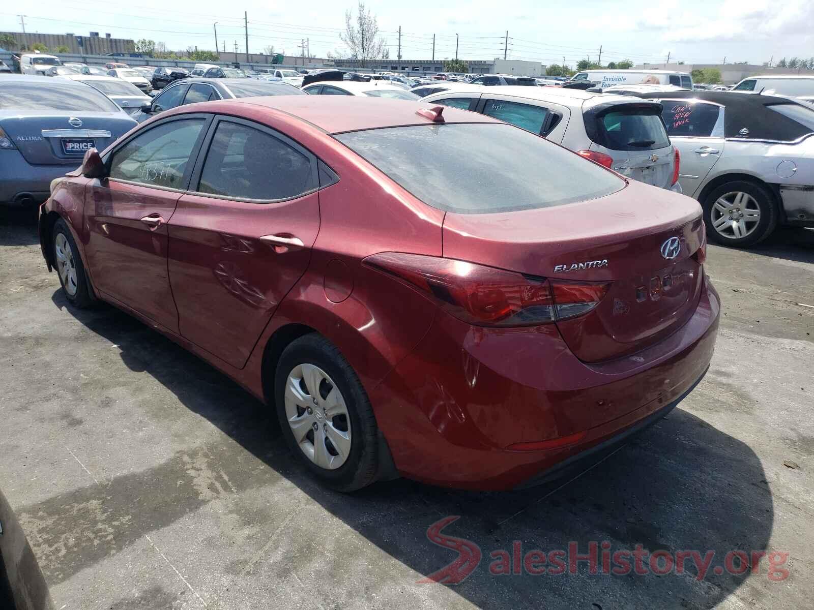 5NPDH4AE7GH669018 2016 HYUNDAI ELANTRA