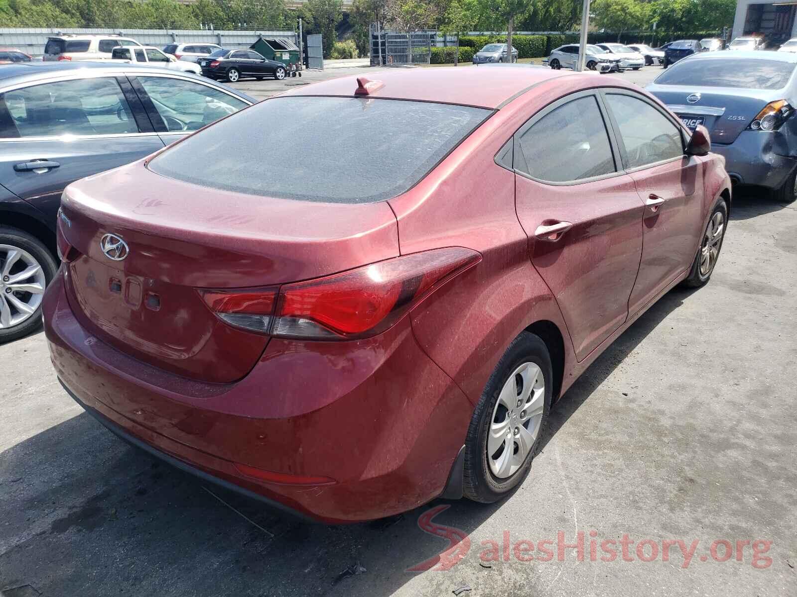 5NPDH4AE7GH669018 2016 HYUNDAI ELANTRA