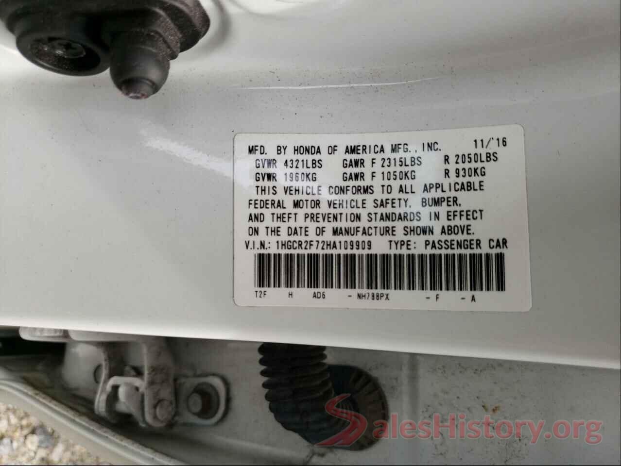 1HGCR2F72HA109909 2017 HONDA ACCORD