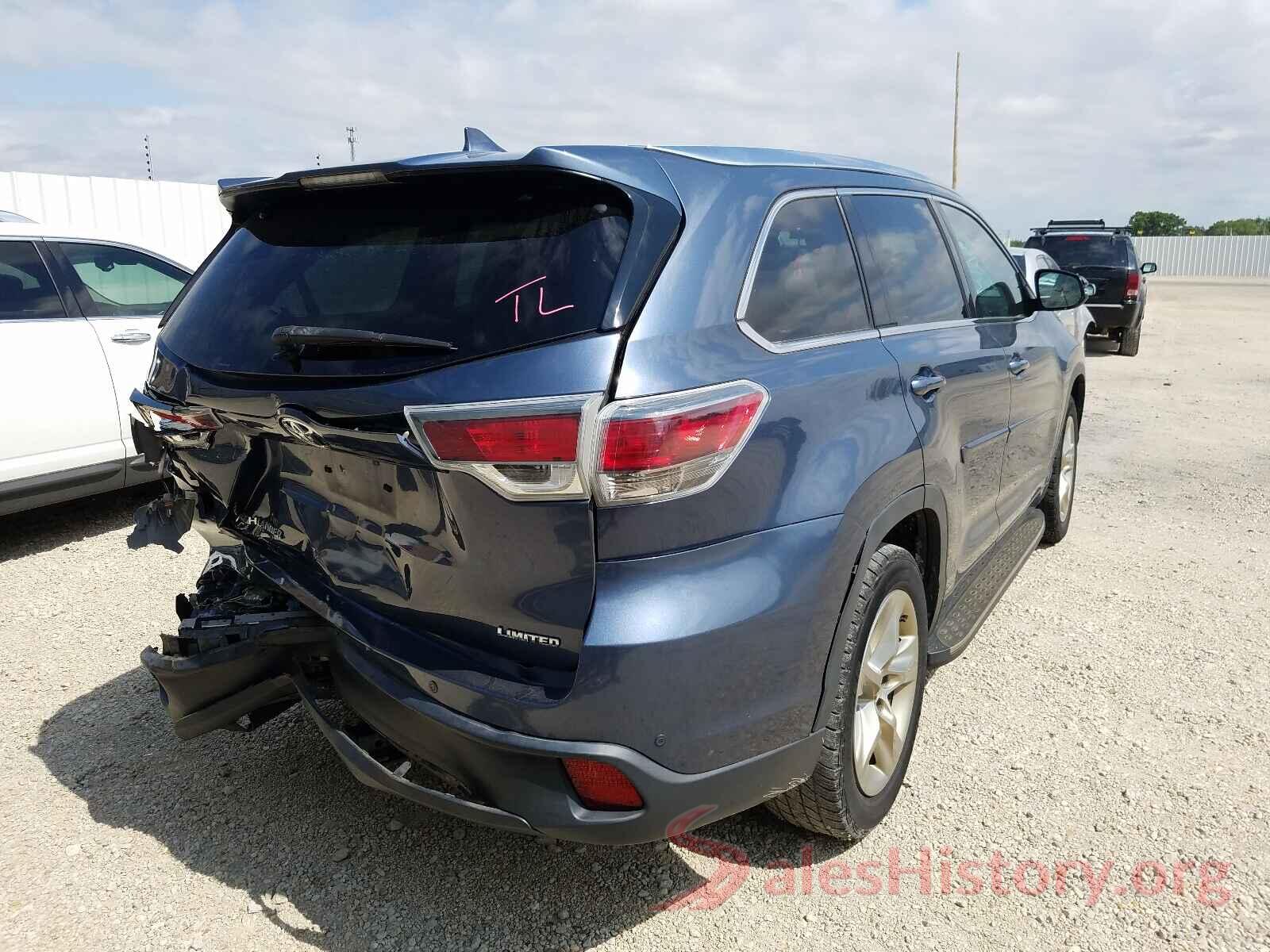 5TDYKRFH1GS124123 2016 TOYOTA HIGHLANDER