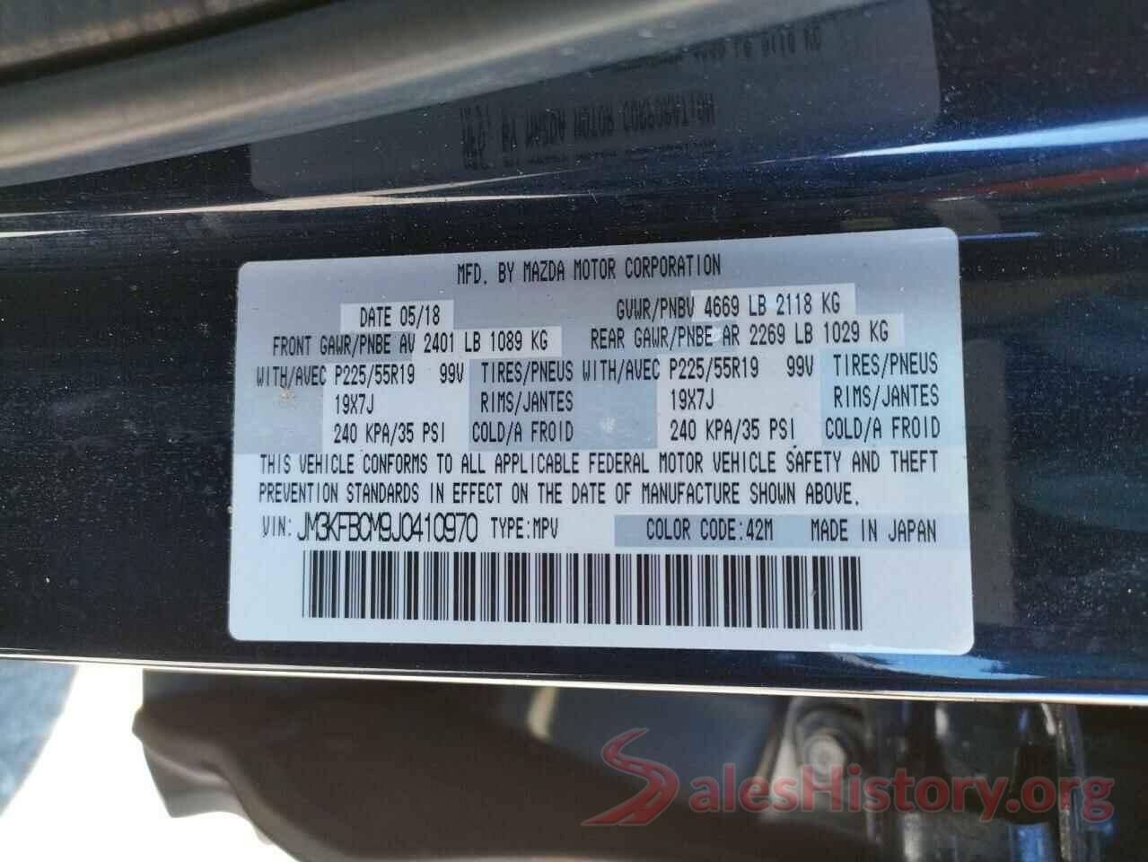 JM3KFBCM9J0410970 2018 MAZDA CX-5