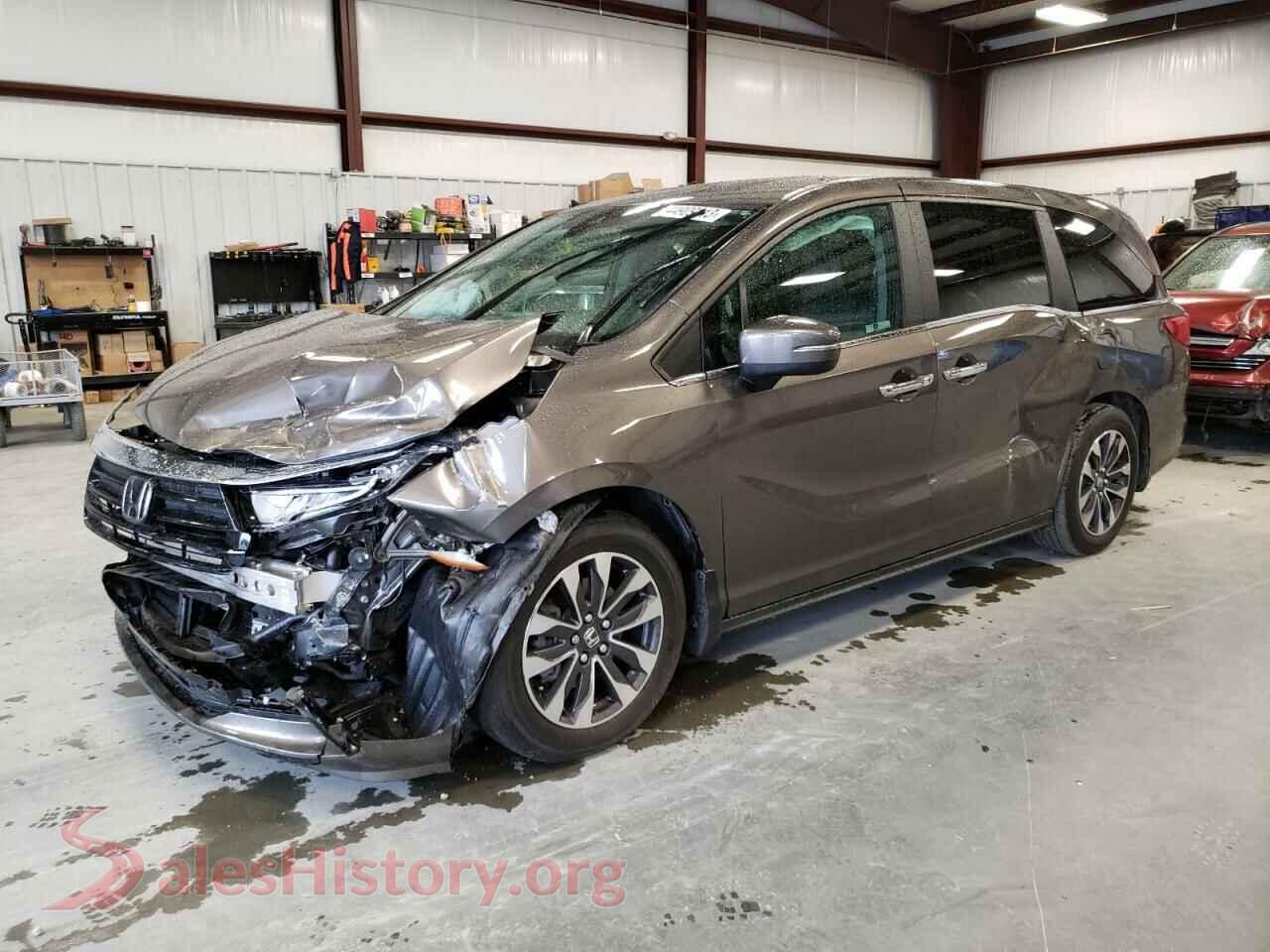 2022 HONDA ODYSSEY VIN 5FNRL6H74NB037340, auction photo