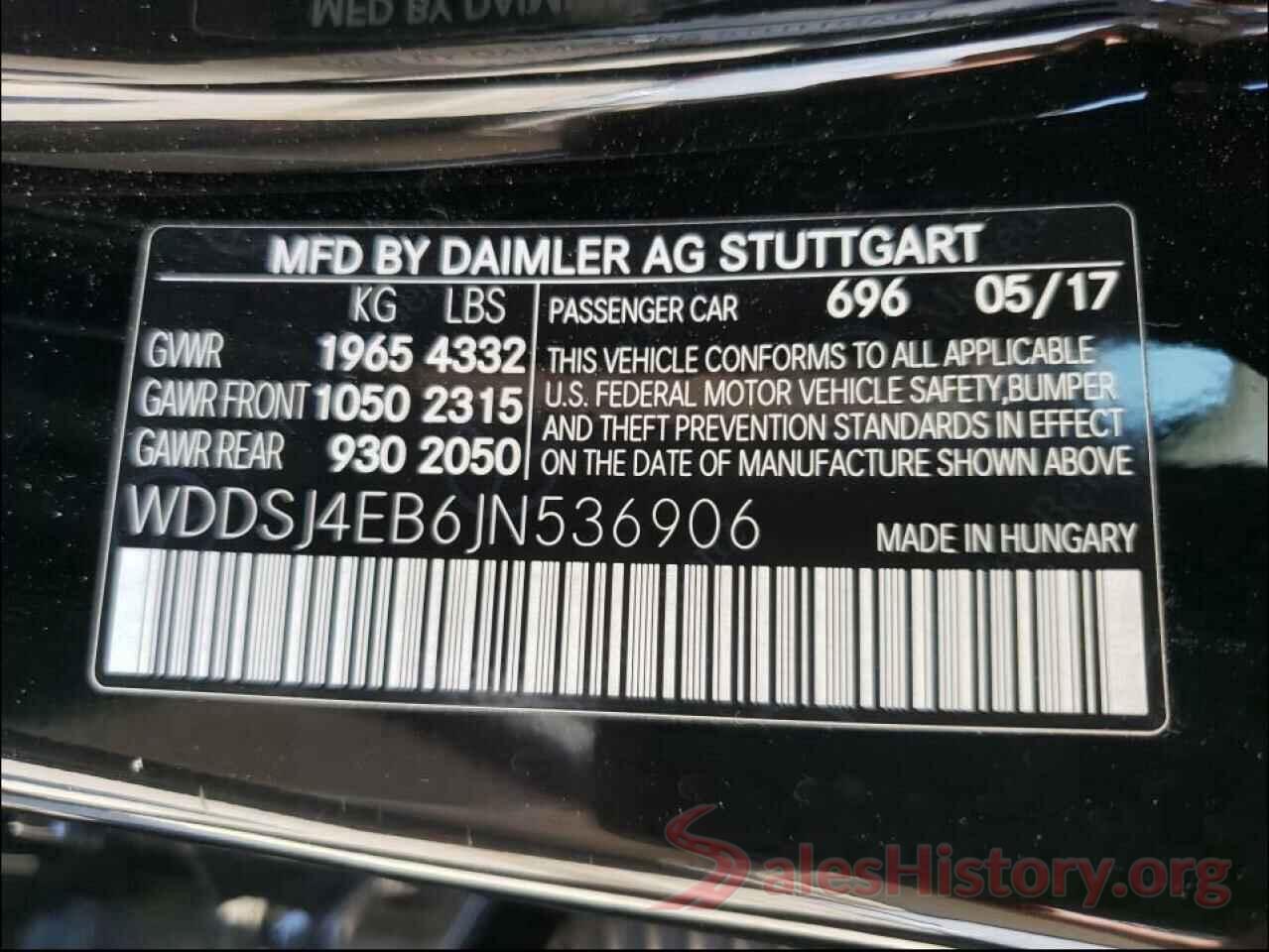 WDDSJ4EB6JN536906 2018 MERCEDES-BENZ C CLASS