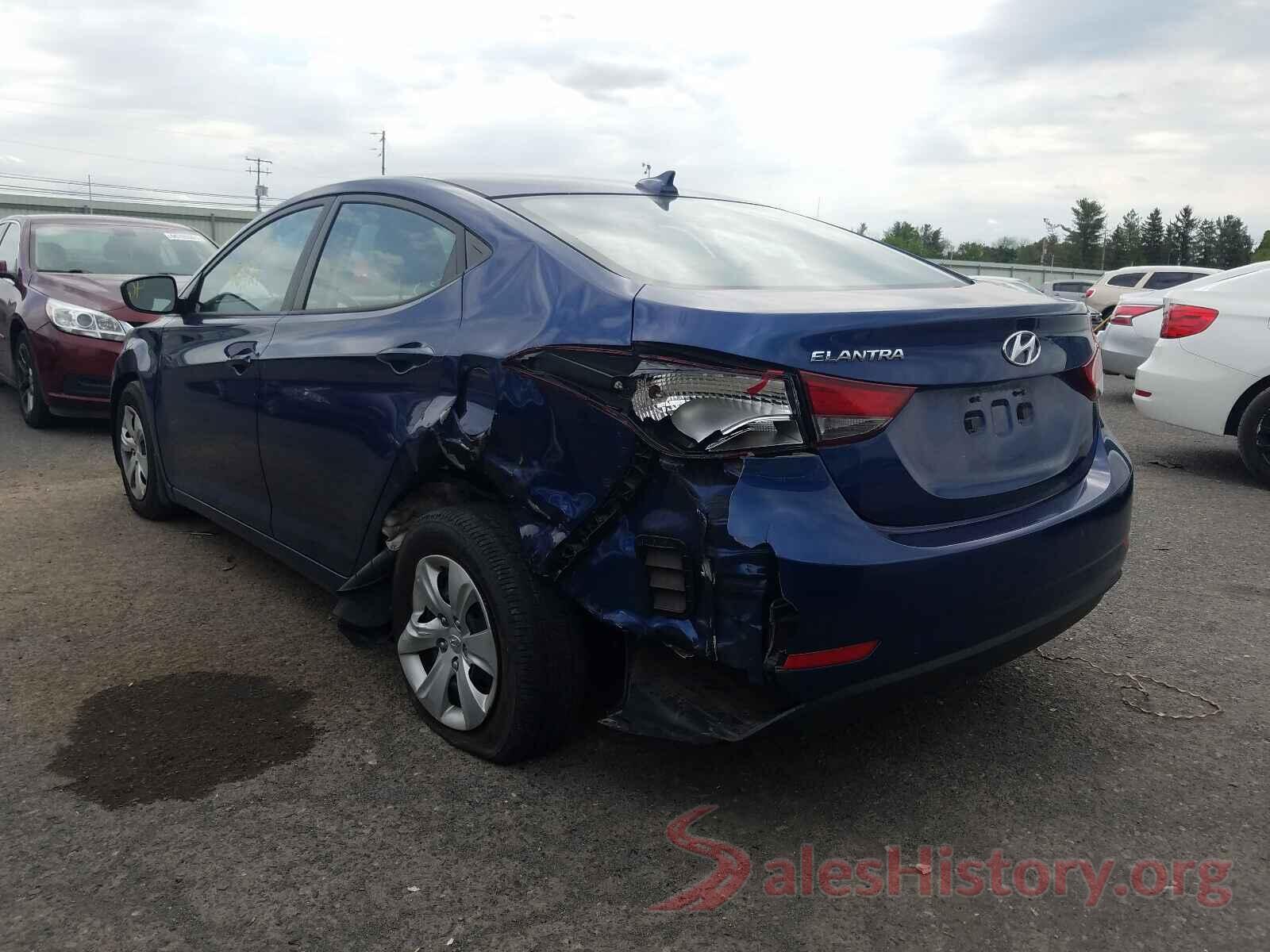 5NPDH4AE5GH763639 2016 HYUNDAI ELANTRA