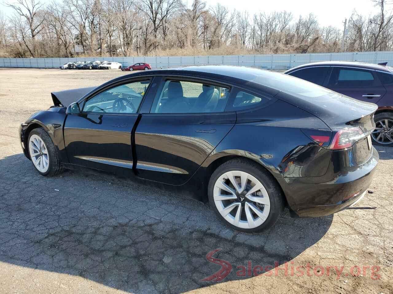 5YJ3E1EA5NF303855 2022 TESLA MODEL 3