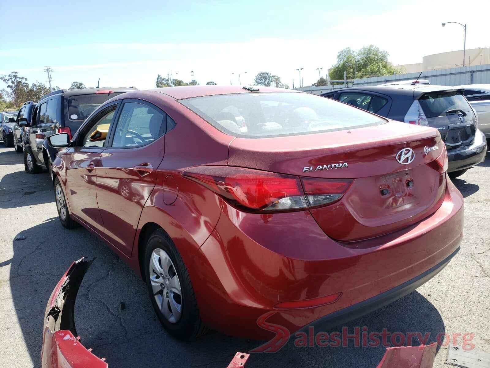 5NPDH4AE3GH754809 2016 HYUNDAI ELANTRA