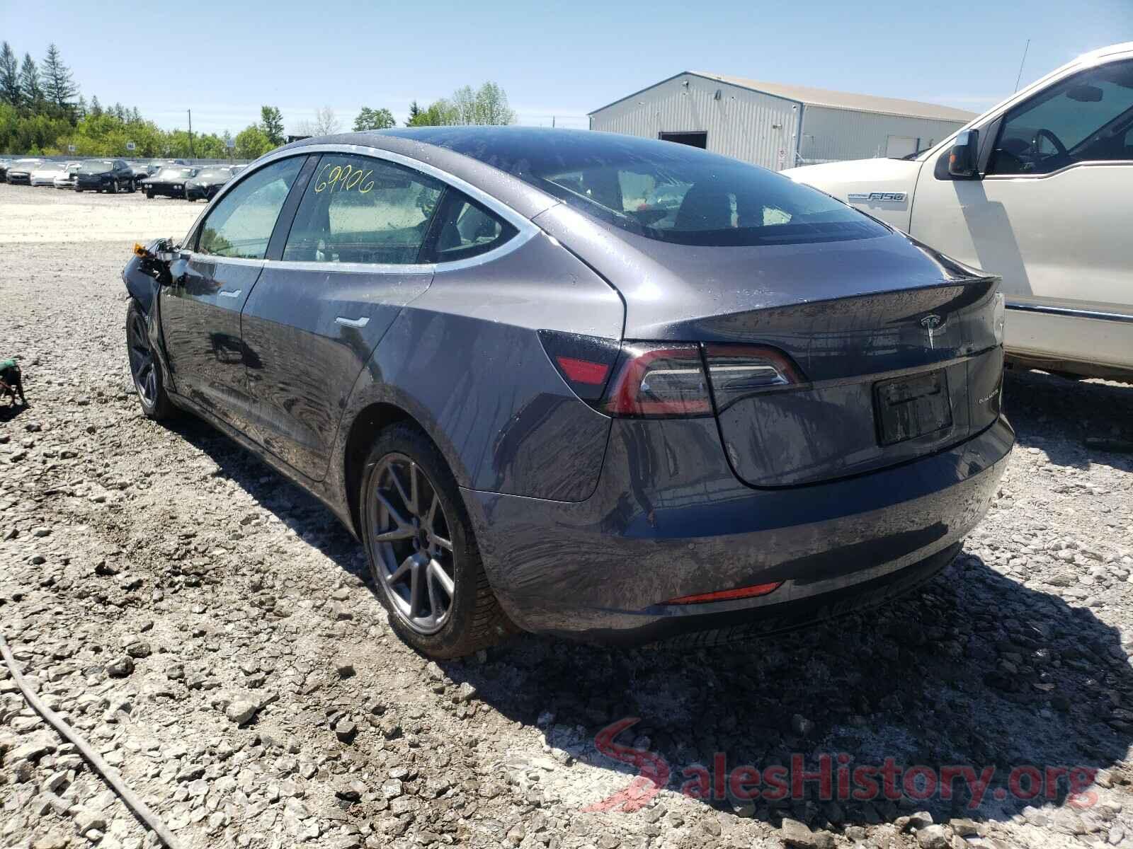 5YJ3E1EB8KF393846 2019 TESLA MODEL 3