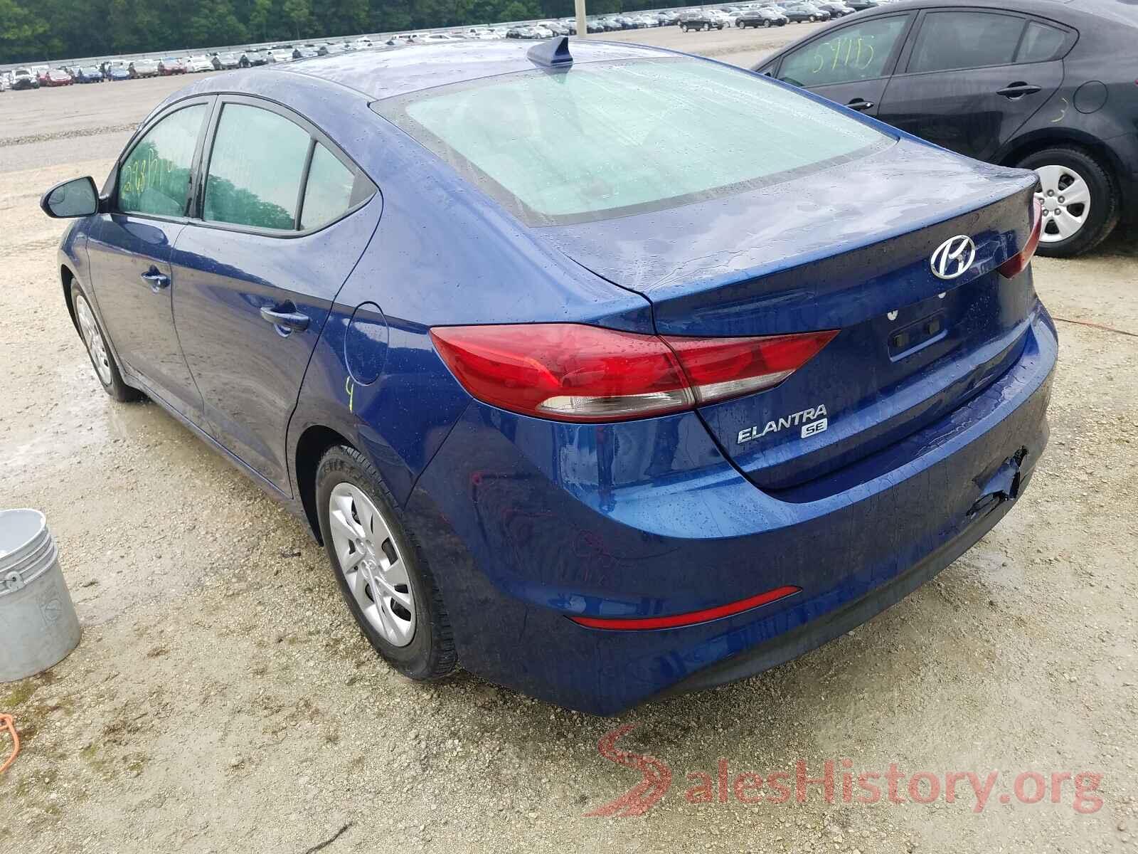 5NPD74LF3HH191741 2017 HYUNDAI ELANTRA