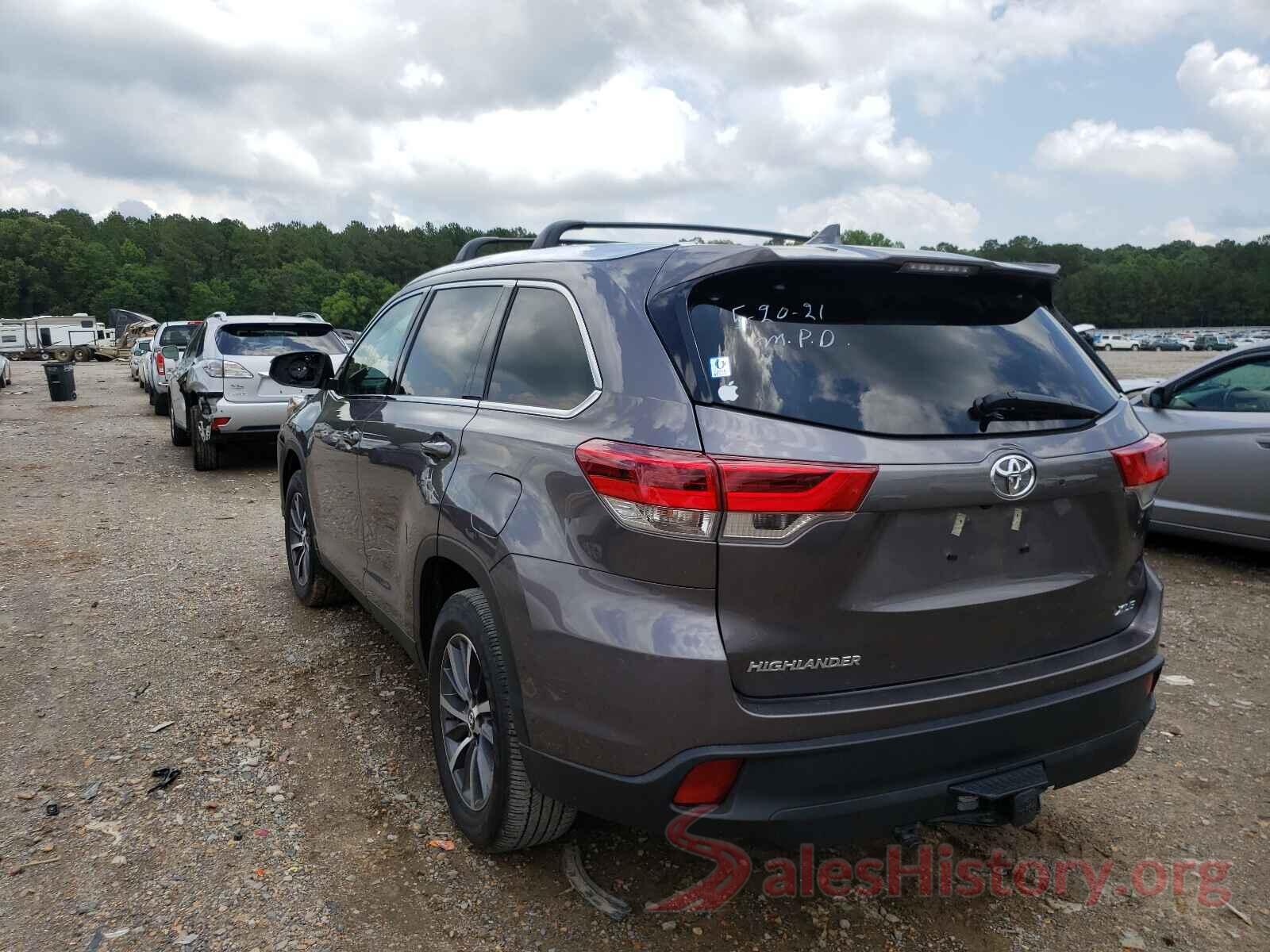 5TDKZRFHXKS559930 2019 TOYOTA HIGHLANDER