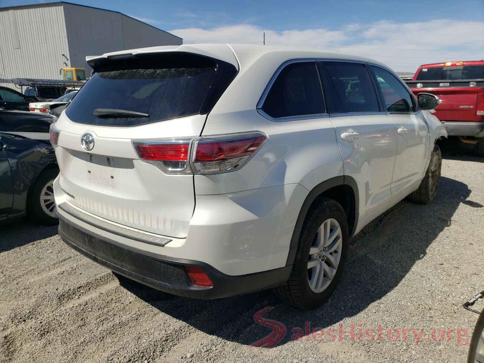 5TDZARFH0GS022562 2016 TOYOTA HIGHLANDER