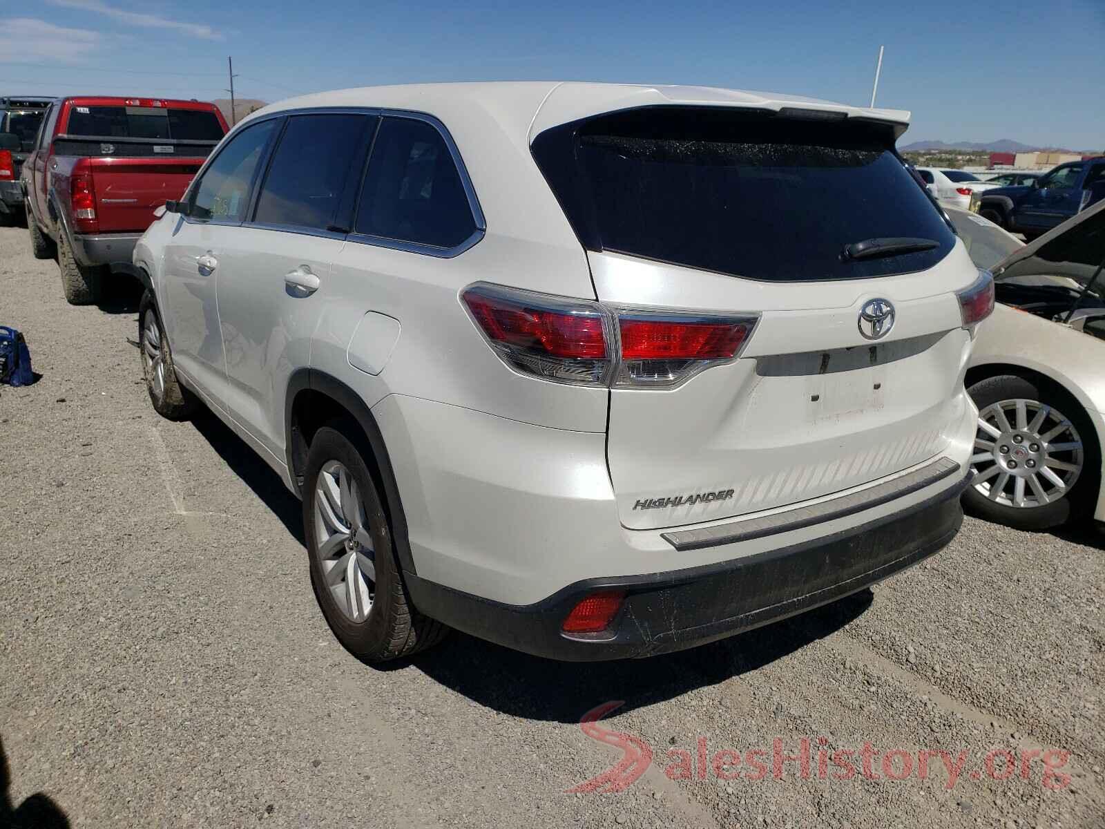 5TDZARFH0GS022562 2016 TOYOTA HIGHLANDER