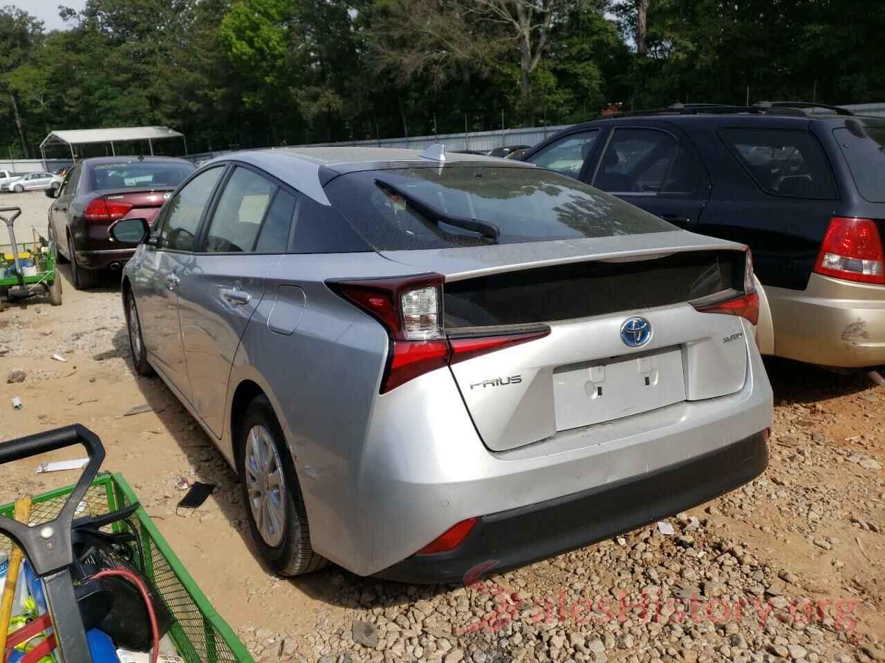 JTDKARFU8K3088043 2019 TOYOTA PRIUS