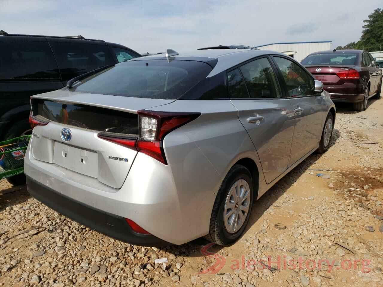 JTDKARFU8K3088043 2019 TOYOTA PRIUS