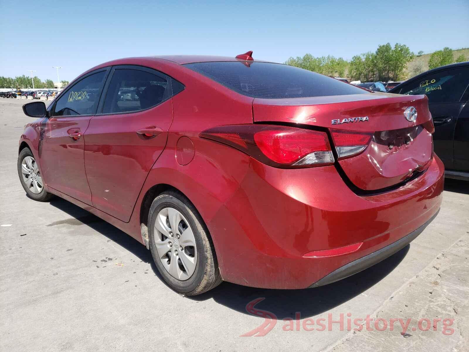 5NPDH4AE8GH701300 2016 HYUNDAI ELANTRA