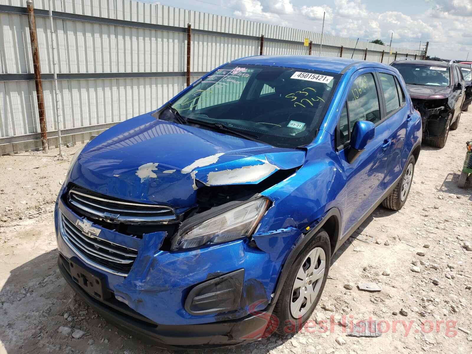 KL7CJKSB0GB537774 2016 CHEVROLET TRAX