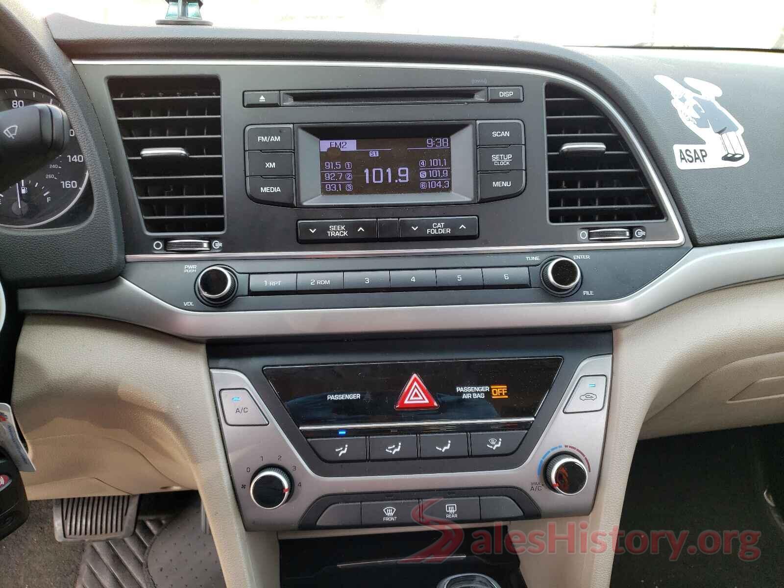 KMHD74LF6HU111575 2017 HYUNDAI ELANTRA