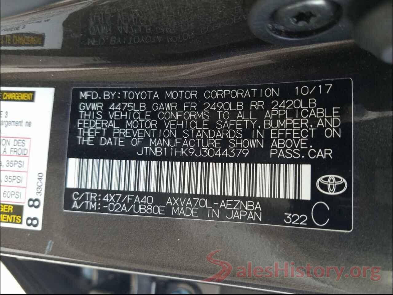 JTNB11HK9J3044379 2018 TOYOTA CAMRY