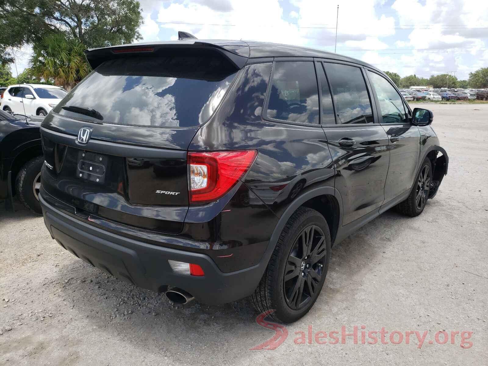 5FNYF7H21KB003672 2019 HONDA PASSPORT