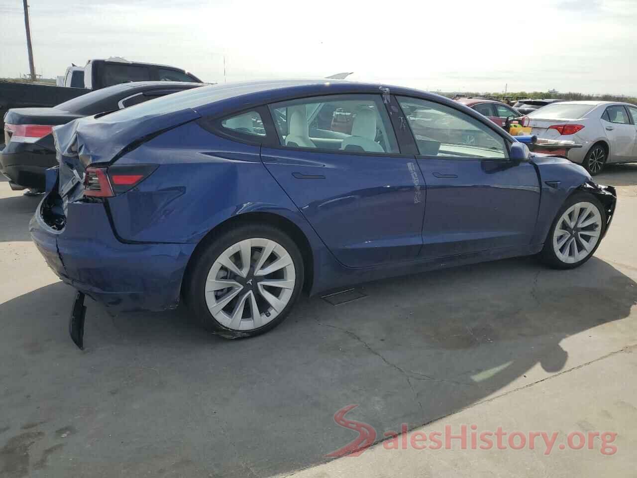 5YJ3E1EA9NF342867 2022 TESLA MODEL 3