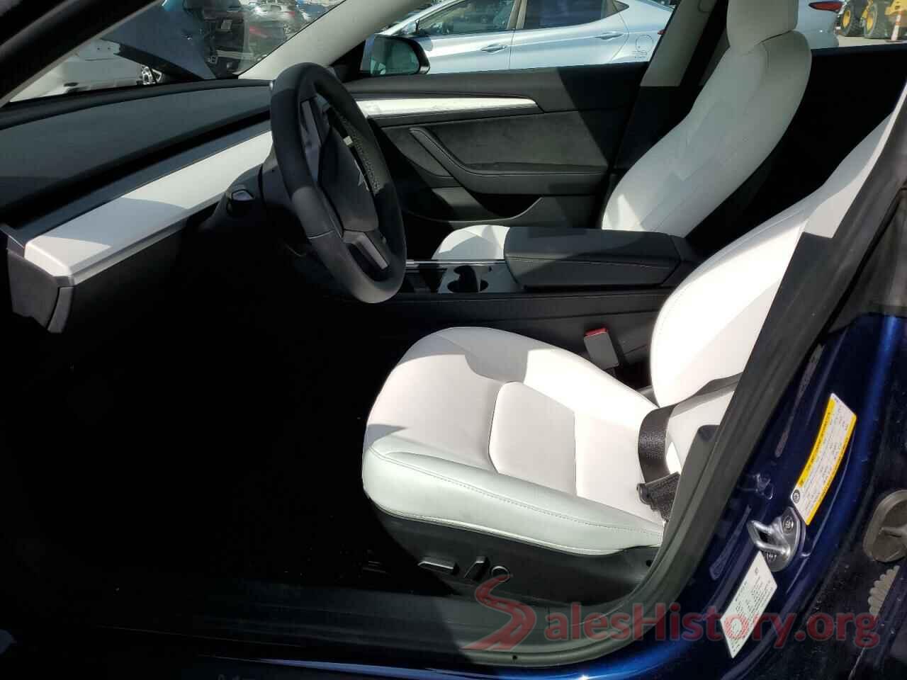 5YJ3E1EA9NF342867 2022 TESLA MODEL 3