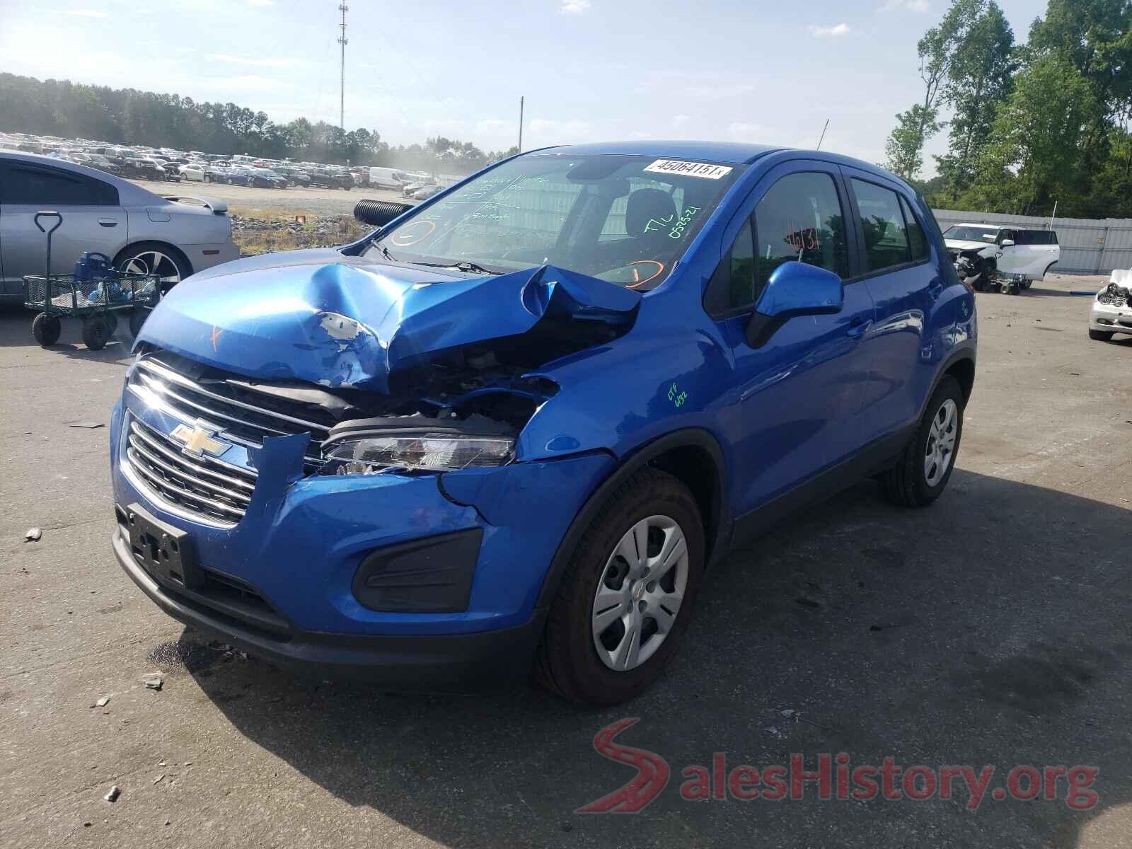 KL7CJKSB1GB757327 2016 CHEVROLET TRAX