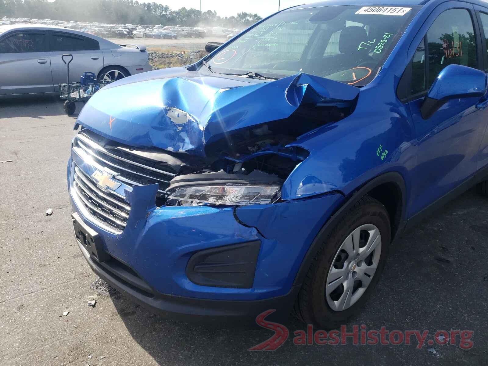 KL7CJKSB1GB757327 2016 CHEVROLET TRAX