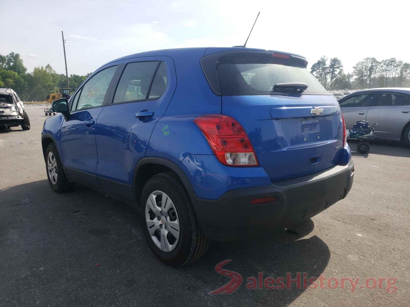 KL7CJKSB1GB757327 2016 CHEVROLET TRAX