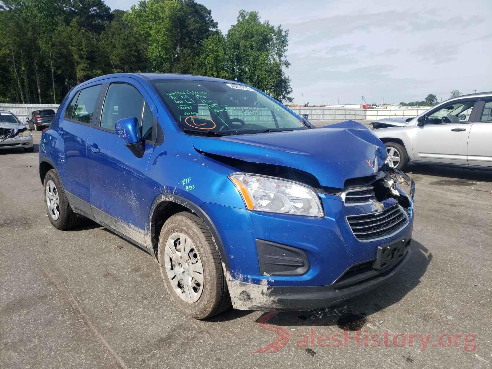 KL7CJKSB1GB757327 2016 CHEVROLET TRAX