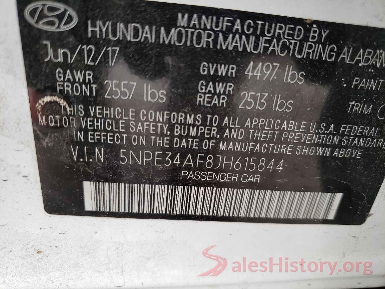 5NPE34AF8JH615844 2018 HYUNDAI SONATA