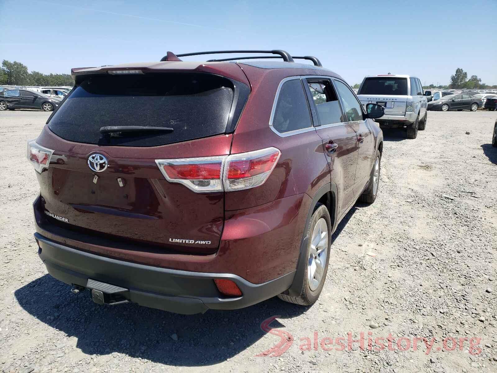 5TDDKRFH5GS293463 2016 TOYOTA HIGHLANDER